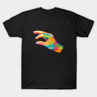 Funny finger circle Pop Art T-Shirt